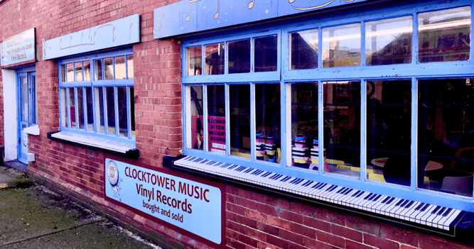 clocktower music shop St Michaels Lane Bridport