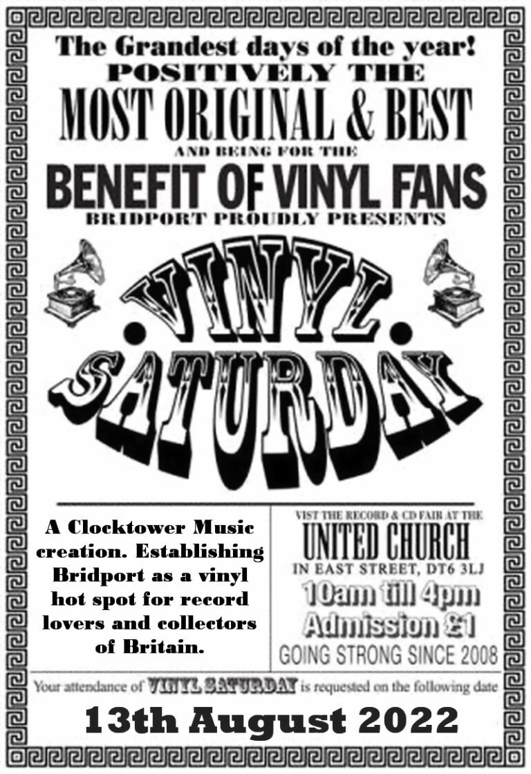 Vinyl Saturday Bridport Dorset 13th August 2022